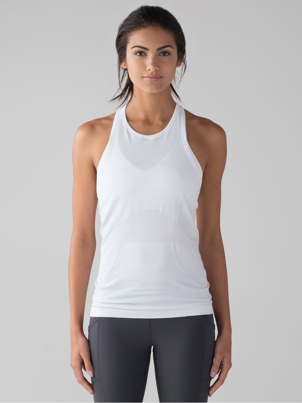 Lululemon Racerback Swiftly Tech Tank Top T-Back Featherlight White